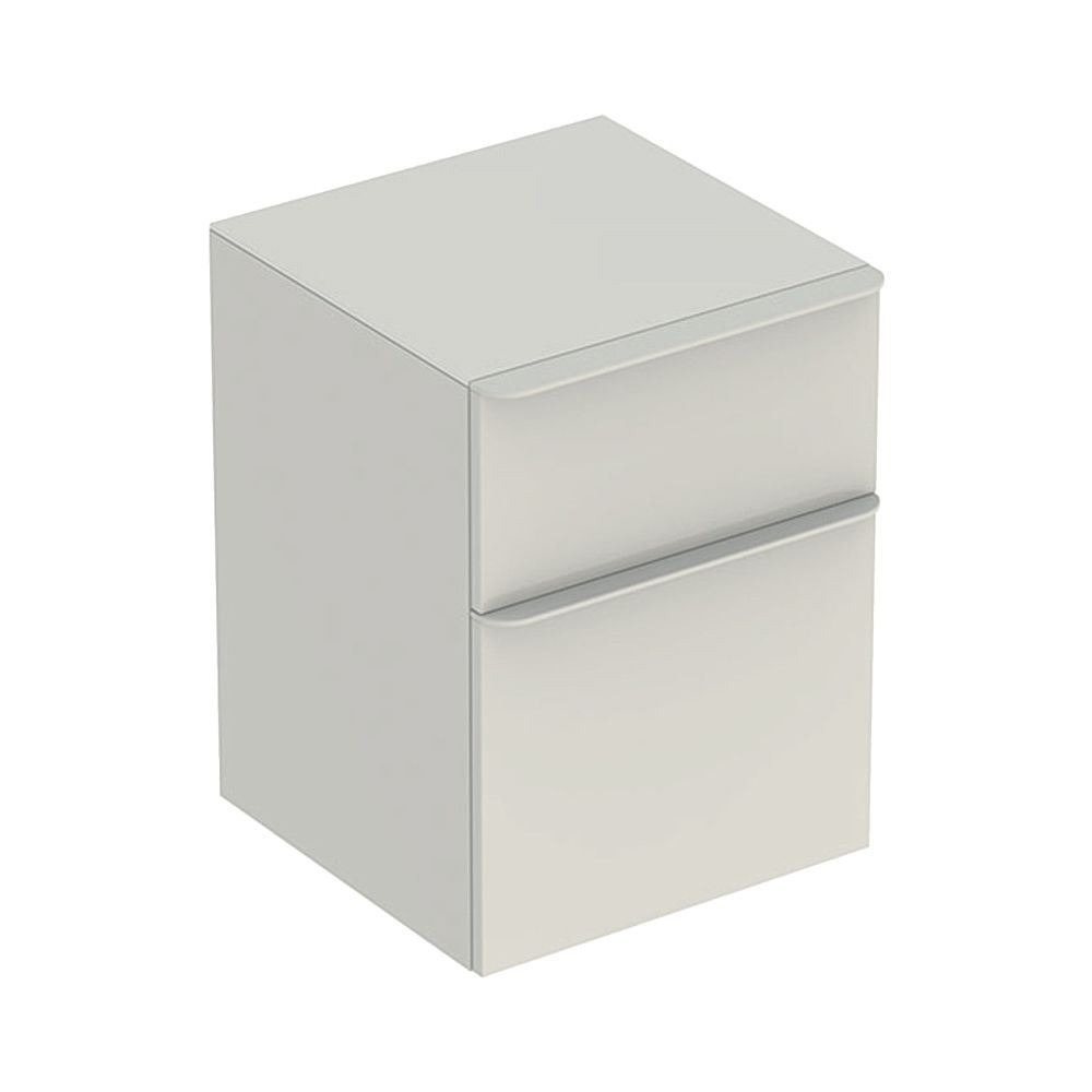 Geberit Smyle Square Seitenschrank 2 Schubladen, 45x60x47cm, Sandgrau lackiert hochg... GEBERIT-500357JL1 4025416437314 (Abb. 1)
