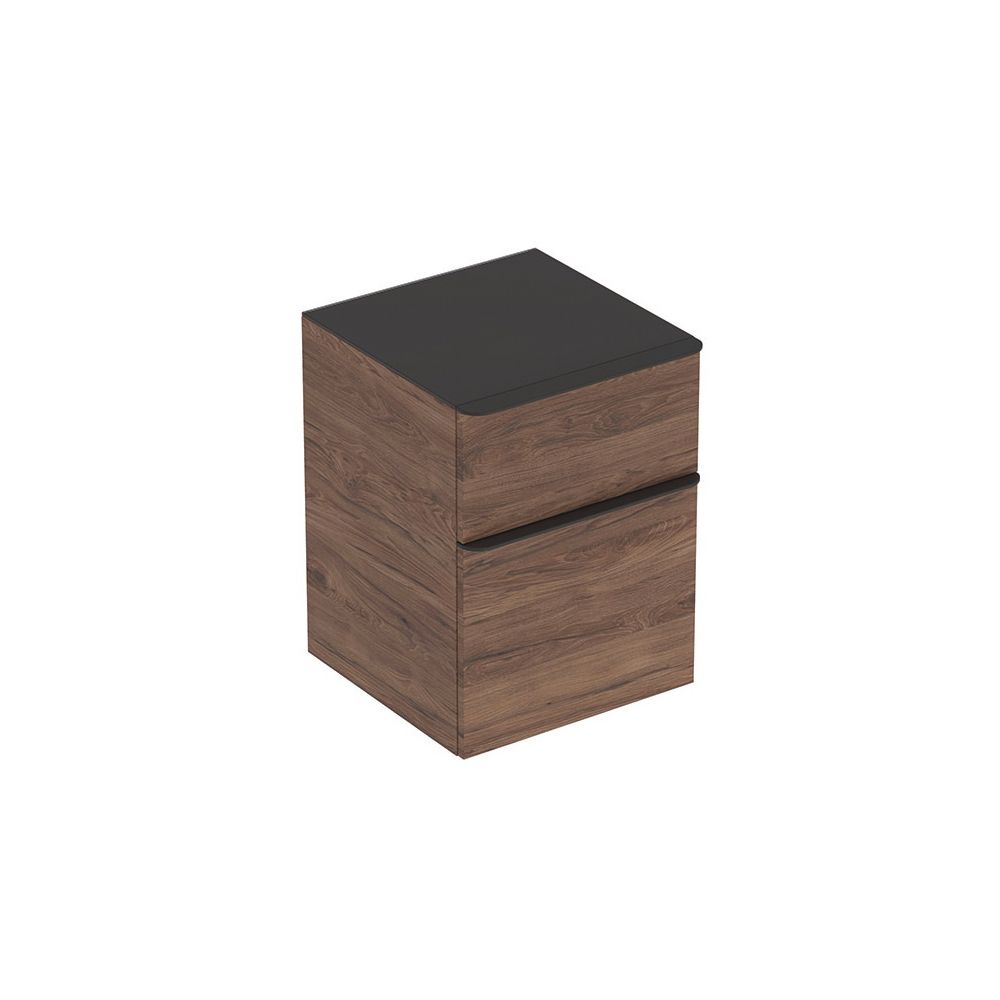 Geberit Smyle Square Seitenschrank 2 Schubladen, 45x60x47cm, Nussbaum hickory/Melami... GEBERIT-500357JR1 4025416353805 (Abb. 2)