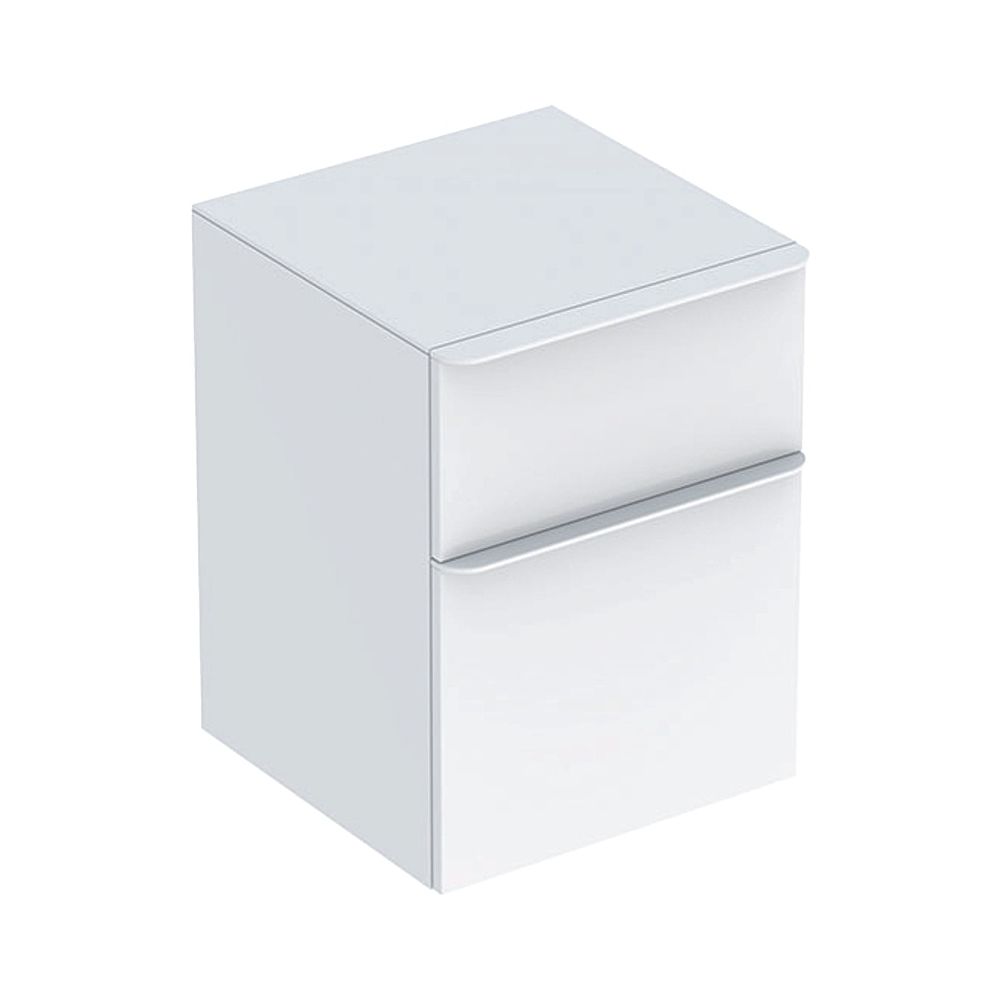 Geberit Smyle Square Seitenschrank 2 Schubladen, 45x60x47cm, Weiß lackiert hochglänz... GEBERIT-500357001 4025416354277 (Abb. 1)