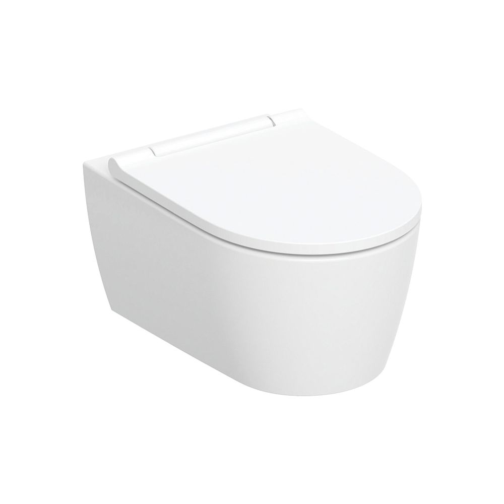 Geberit ONE Set Wand-WC Tiefspüler, geschlossene Form, TurboFlush, mit WC-Sitz Mattw... GEBERIT-500202JT1 4025410645920 (Abb. 2)