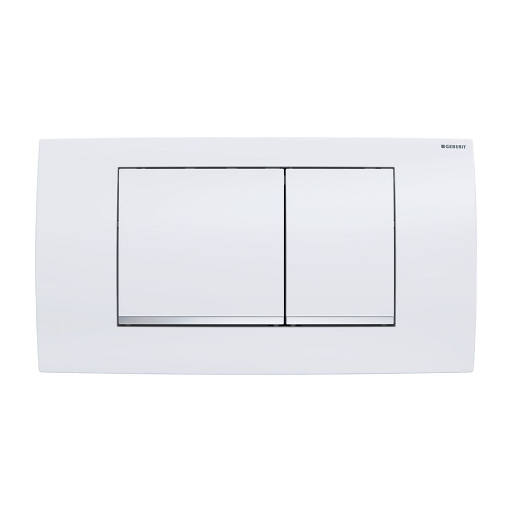 Geberit Twinline 30 Drückerplatte mit 2-Mengen-Spülung, Weiß, Hochglanz verchromt... GEBERIT-115899KJ1 4025416297413 (Abb. 2)