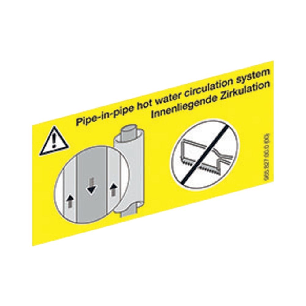 Geberit Hinweisaufkleber innenliegende Zirkulation... GEBERIT-965827001 4025416177012 (Abb. 1)