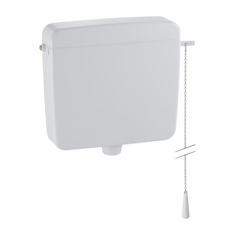 Geberit Aufputz 127 Aufputzspülkasten 1-Mengen-Spülung, Wasseranschluss seitlich, mi... GEBERIT-127052111 4025416099154 (Abb. 2)