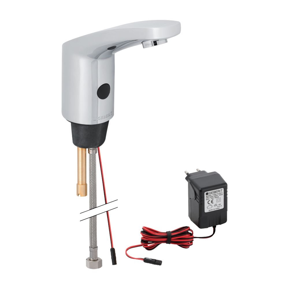 Geberit Typ 185 Waschtischarmatur Netzbetrieb, Hochglanz verchromt, ohne Mischer... GEBERIT-116135211 4025416740735 (Abb. 2)