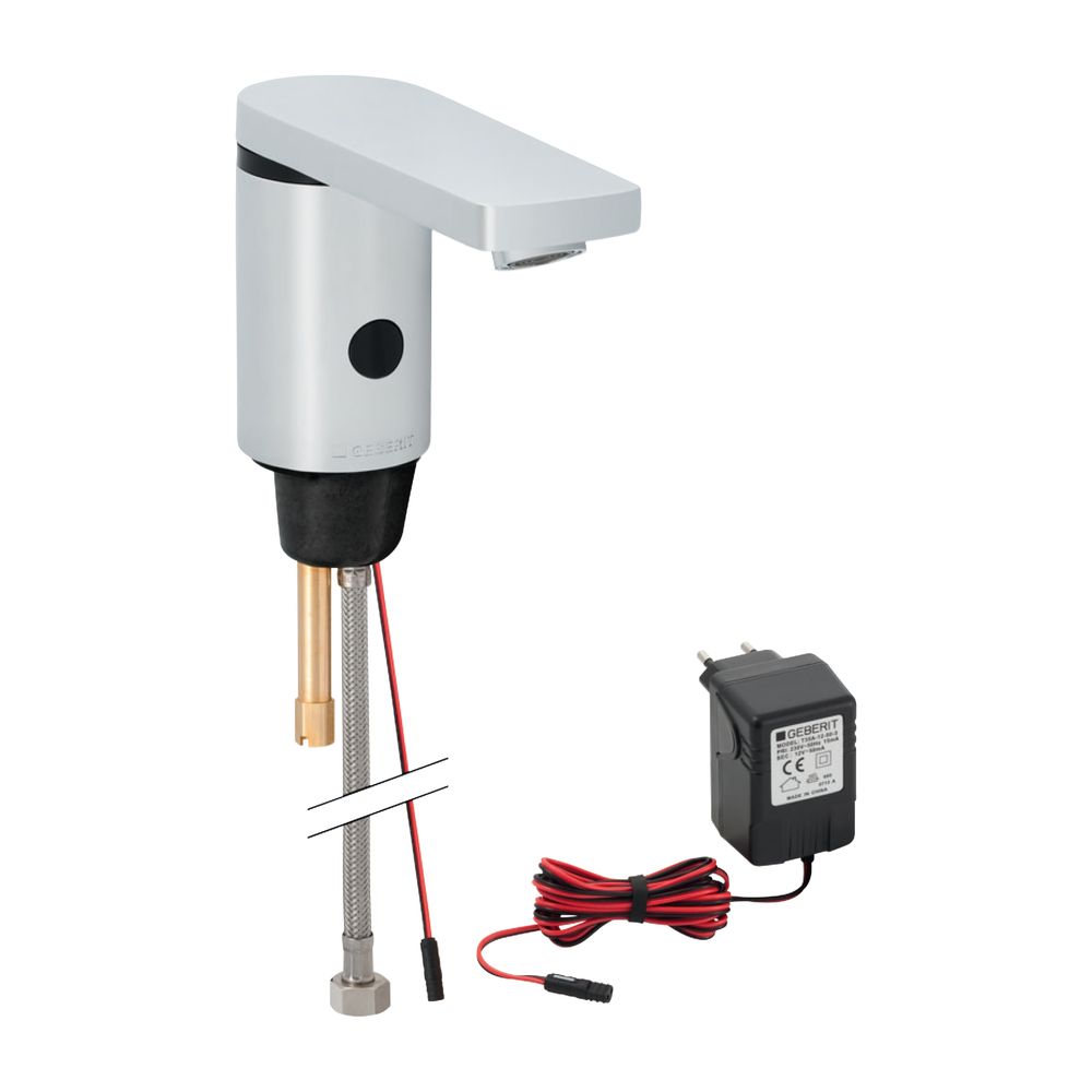 Geberit Typ 186 Waschtischarmatur Netzbetrieb, Hochglanz verchromt, ohne Mischer... GEBERIT-116136211 4025416741305 (Abb. 2)