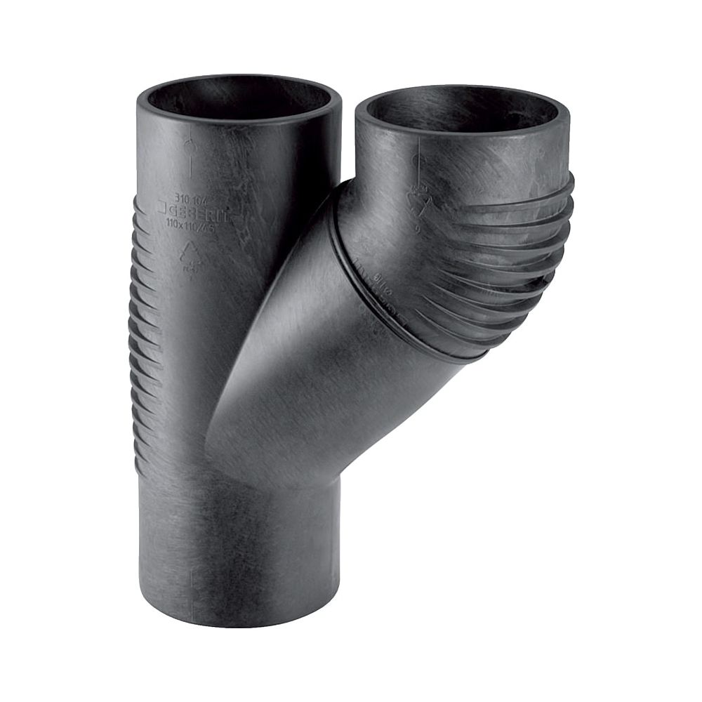 Geberit Silent db20 Parallelabzweig 45 Grad d 90mm, d1 90mm... GEBERIT-308081141 4025416084617 (Abb. 1)