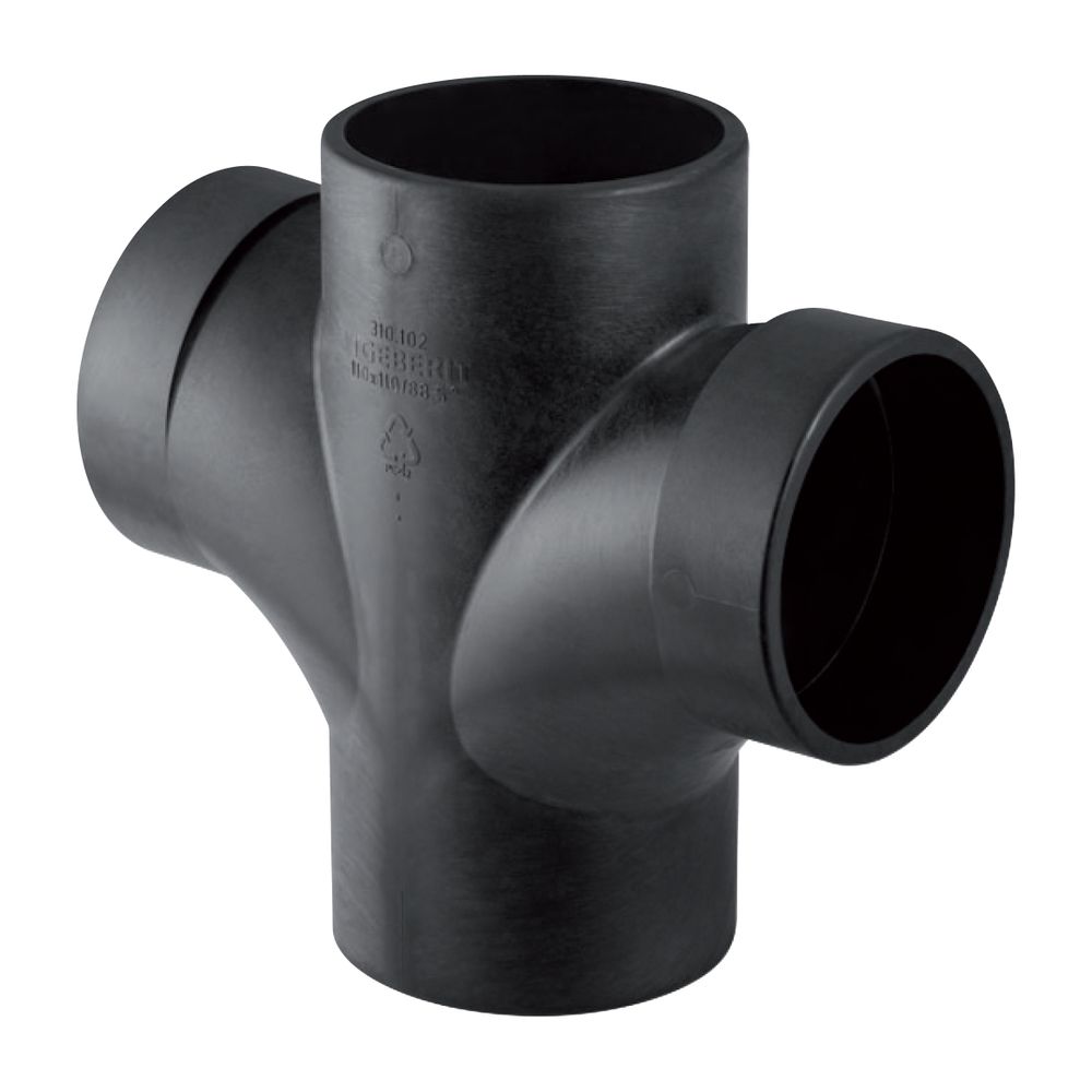 Geberit Silent db20 Bogenabzweig 88,5 Grad zweifach d 90mm, d1 90mm... GEBERIT-308082141 4025416503958 (Abb. 2)