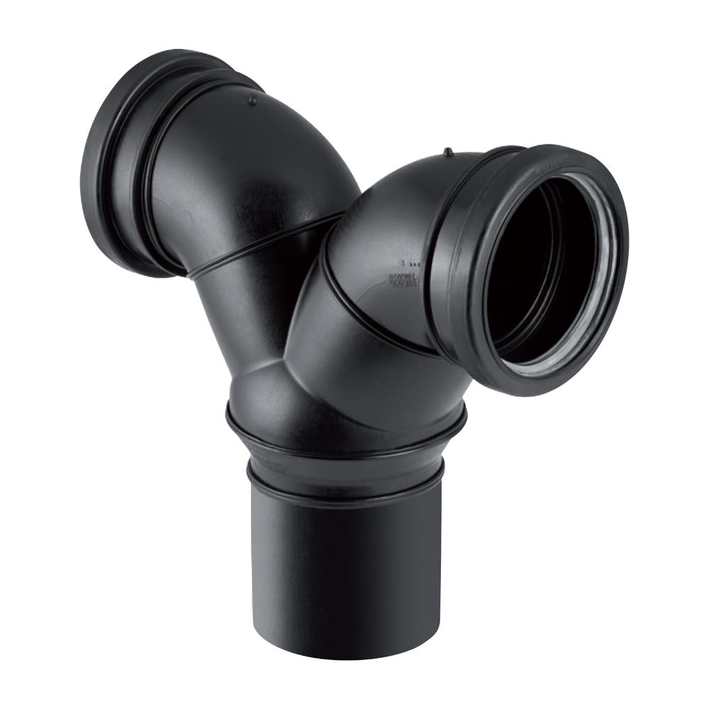 Geberit Silent db20 Doppelanschlussbogen 90 Grad d 90mm, d1 90mm... GEBERIT-308923141 4025416827160 (Abb. 2)