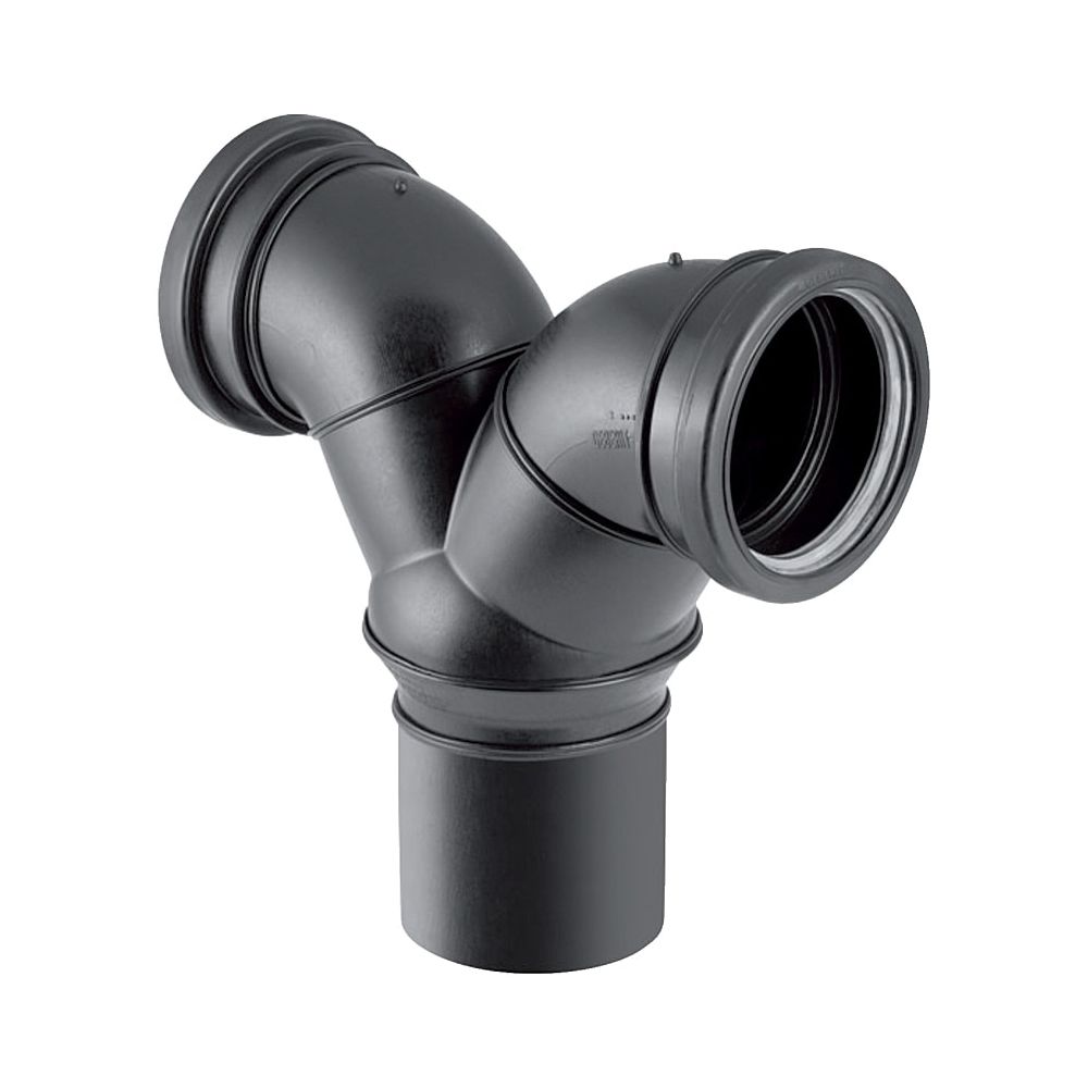 Geberit Silent db20 Doppelanschlussbogen 90 Grad d 90mm, d1 90mm... GEBERIT-308923141 4025416827160 (Abb. 1)
