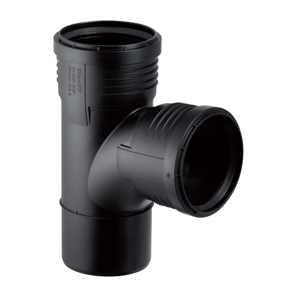 Geberit Silent-PP Bogenabzweig 87,5 Grad Außendurchmesser 110mm, d1 110mm... GEBERIT-390555141 4025416937524 (Abb. 2)