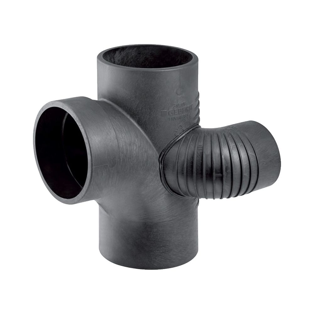 Geberit Silent db20 Schachtbogenabzweig 88,5 Grad links, d 110mm, d1 90mm, d2 75mm... GEBERIT-310872141 4025416171270 (Abb. 1)