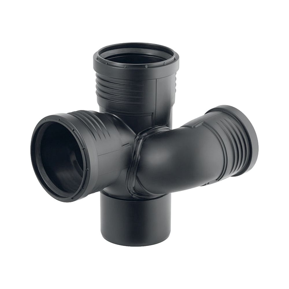 Geberit Silent-PP Schachtbogenabzweig 87,5 Grad links d 110mm, d1 75mm, d2 110mm... GEBERIT-390564141 4025416937562 (Abb. 1)