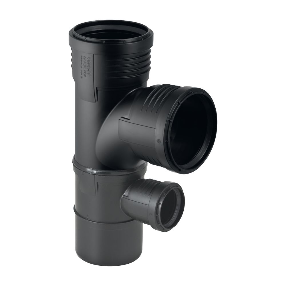 Geberit Silent-PP Kombibogenabzweig 87,5 Grad d 110mm, d1 110mm, d2 50mm... GEBERIT-390558141 4025416153337 (Abb. 2)
