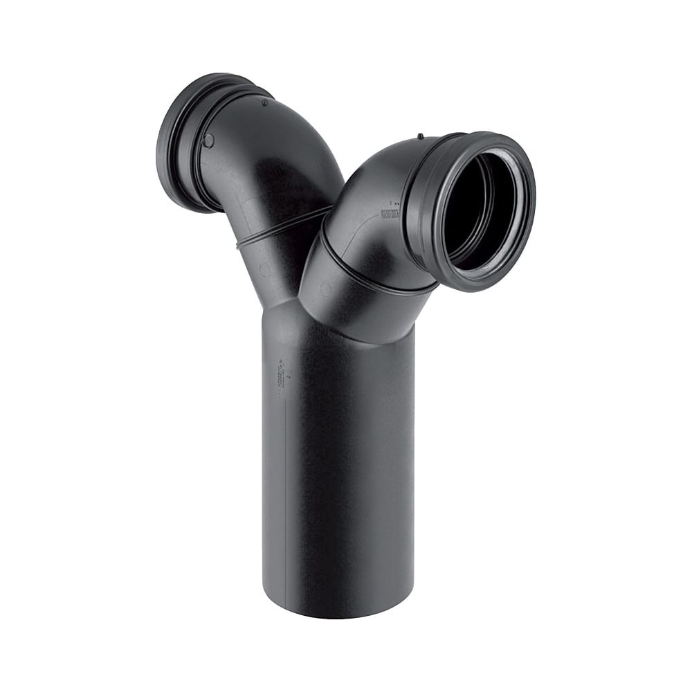Geberit PE Doppelanschlussbogen 90 Grad für Wand-WC, d 110mm, d1 110mm... GEBERIT-367903161 4025416033073 (Abb. 1)
