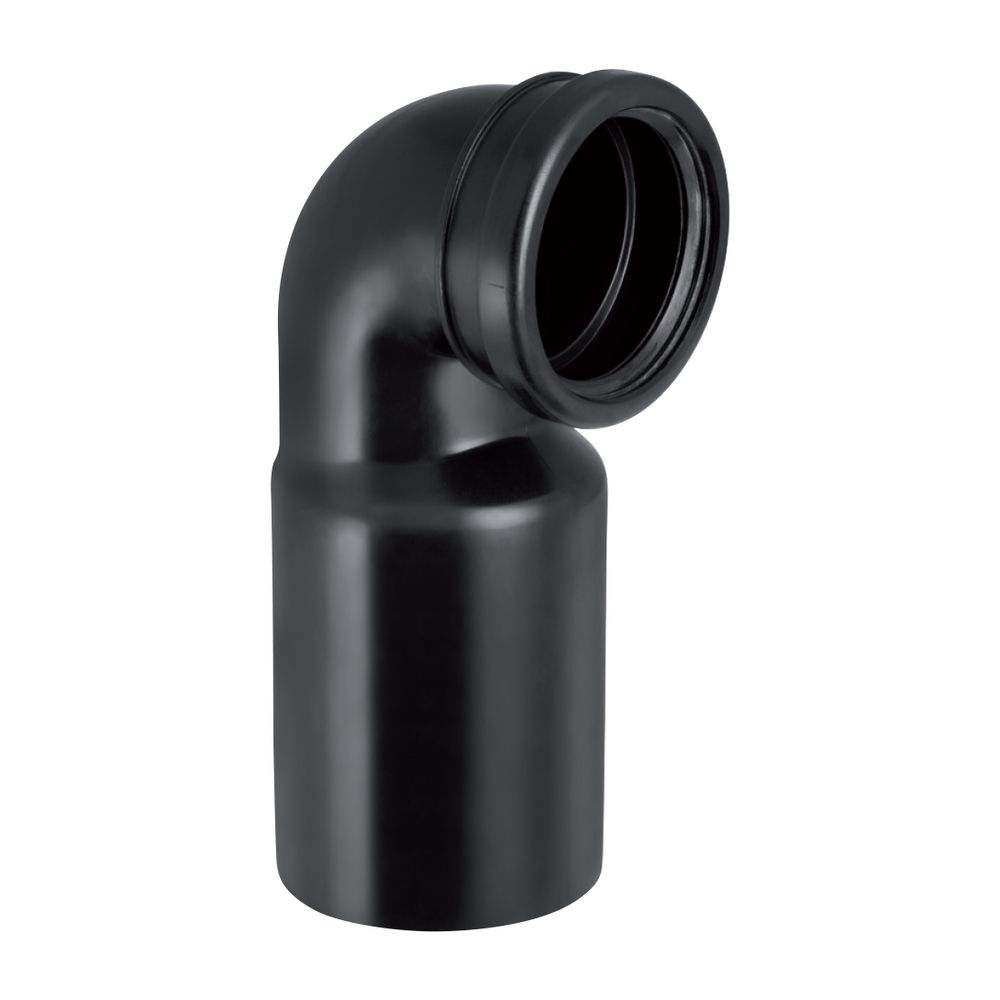 Geberit PE Anschlussbogen 90 Grad für Wand-WC, mit Erweiterung d 110mm, d1 110mm... GEBERIT-367792161 4025416032359 (Abb. 2)