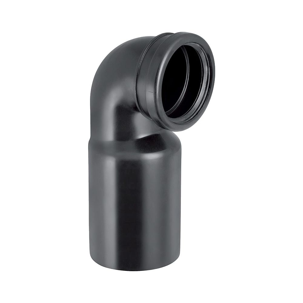 Geberit PE Anschlussbogen 90 Grad für Wand-WC, mit Erweiterung d 110mm, d1 110mm... GEBERIT-367792161 4025416032359 (Abb. 1)