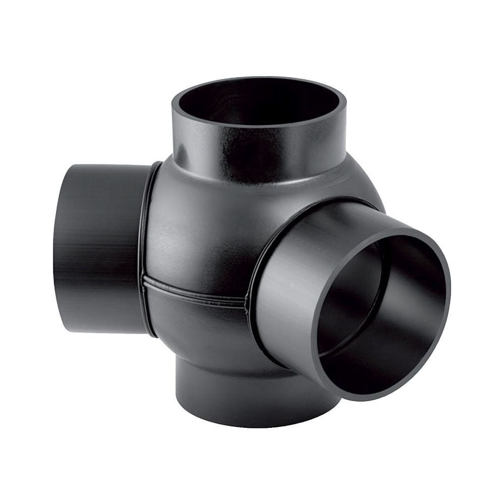 Geberit PE Kugelabzweig 88,5 Grad zweifach, Anschlüsse 135 Grad versetzt d 110mm, d1... GEBERIT-367385161 4025416031383 (Abb. 1)