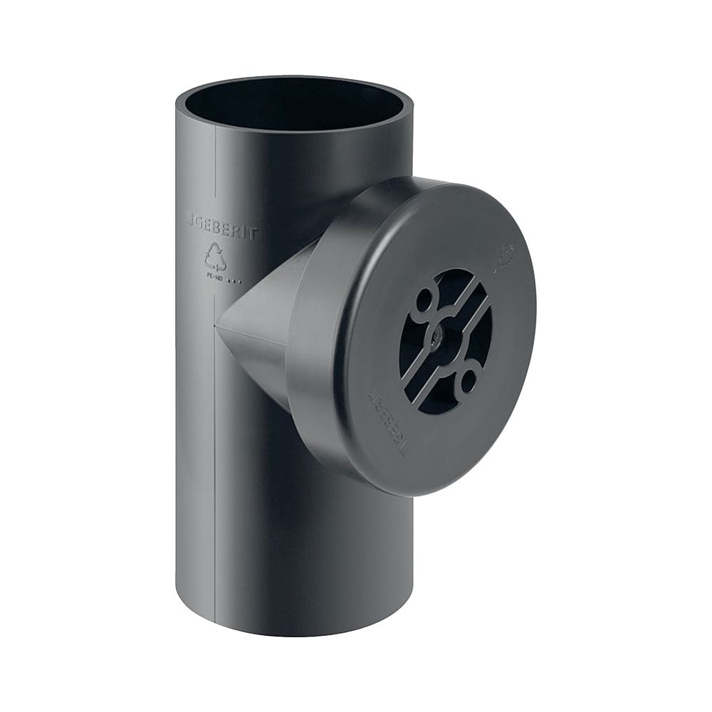 Geberit PE Reinigungsstück 90 Grad mit runder Serviceöffnung Außendurchmesser 90mm... GEBERIT-366451161 4025416029274 (Abb. 1)