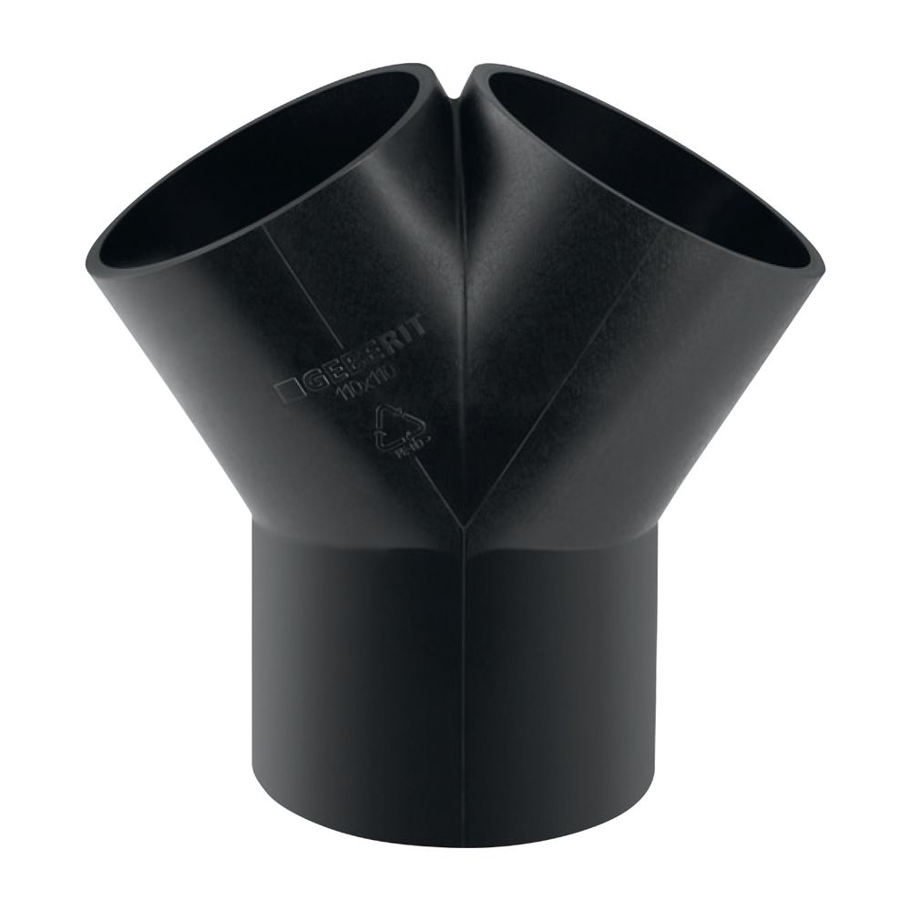 Geberit PE Hosenabzweig 2x 30 Grad, d 56mm, d1 56mm... GEBERIT-363465161 4025416024750 (Abb. 2)