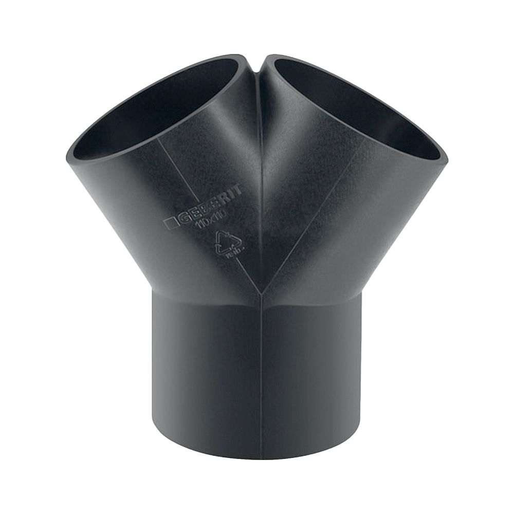 Geberit PE Hosenabzweig 2x 30 Grad, d 56mm, d1 56mm... GEBERIT-363465161 4025416024750 (Abb. 1)