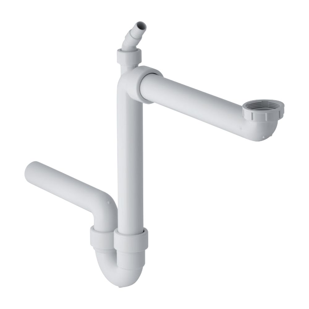 Geberit Siphon Rohrbogengeruchsverschluss für Spülbecken Raumspar-Siphon Winkelschla... GEBERIT-152819111 4025416022220 (Abb. 2)