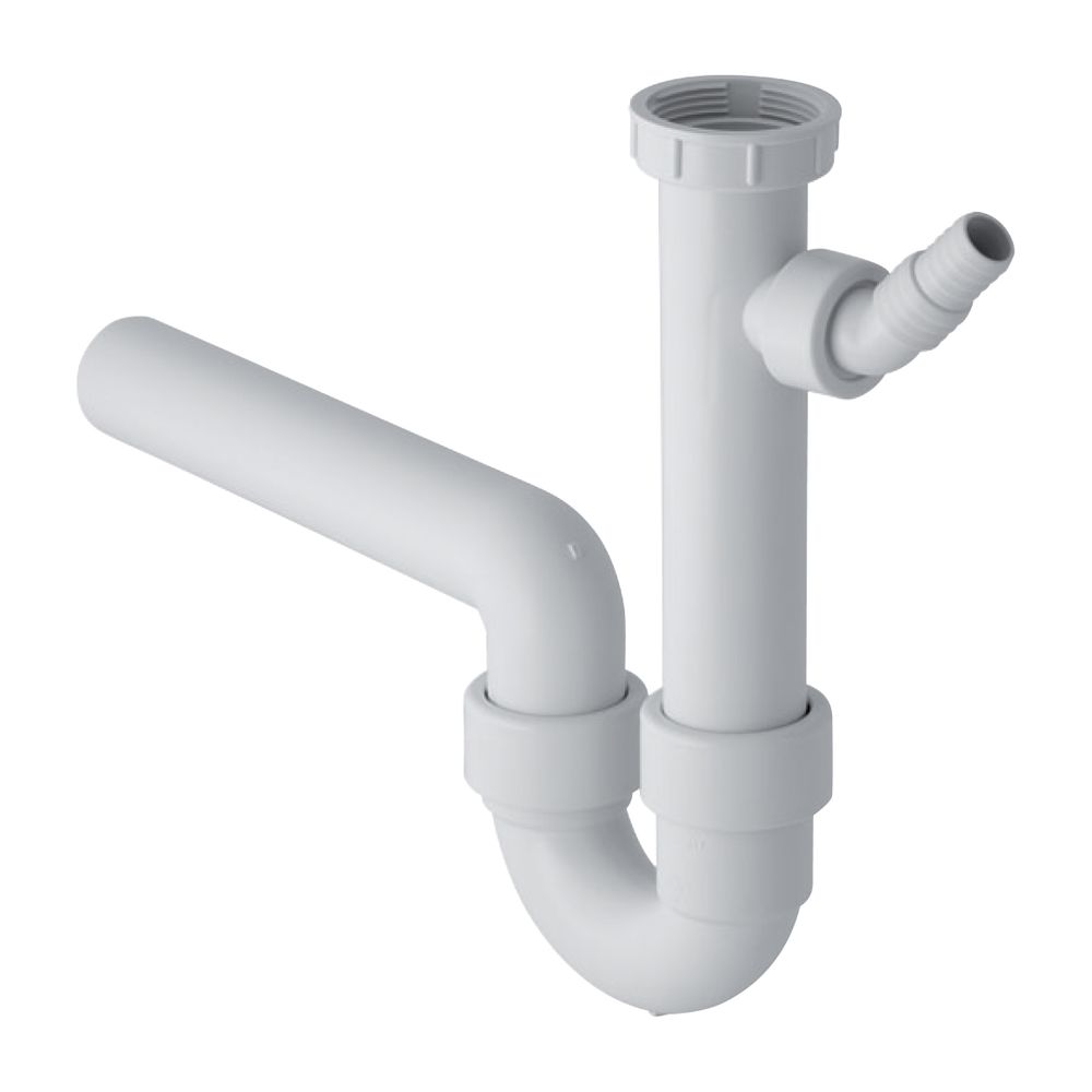 Geberit Siphon Rohrbogengeruchsverschluss für Spülbecken, Winkelschlauchtülle Abgang... GEBERIT-152711111 4025416001065 (Abb. 2)