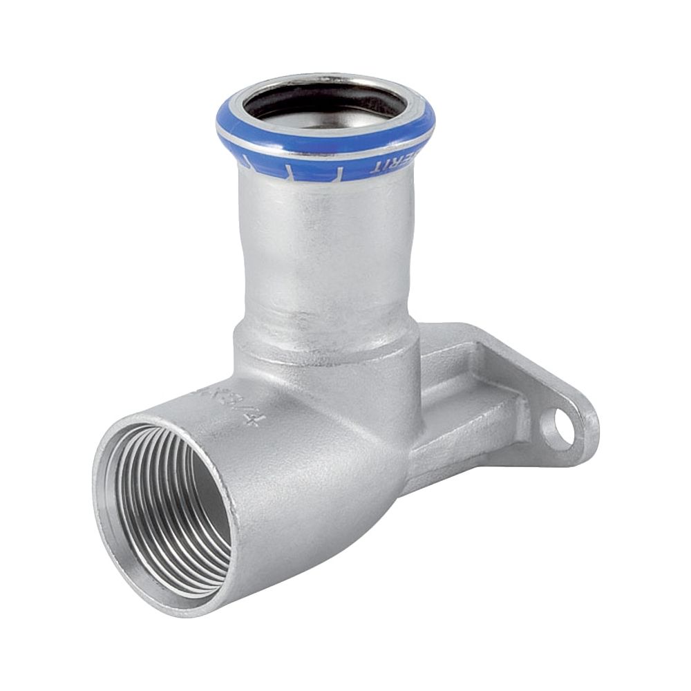 Geberit Mapress Edelstahl Anschlusswinkel 90 Grad abgesetzt LABS-frei, d 15mm, Rp 1/2", ... GEBERIT-83423 4024723834236 (Abb. 1)