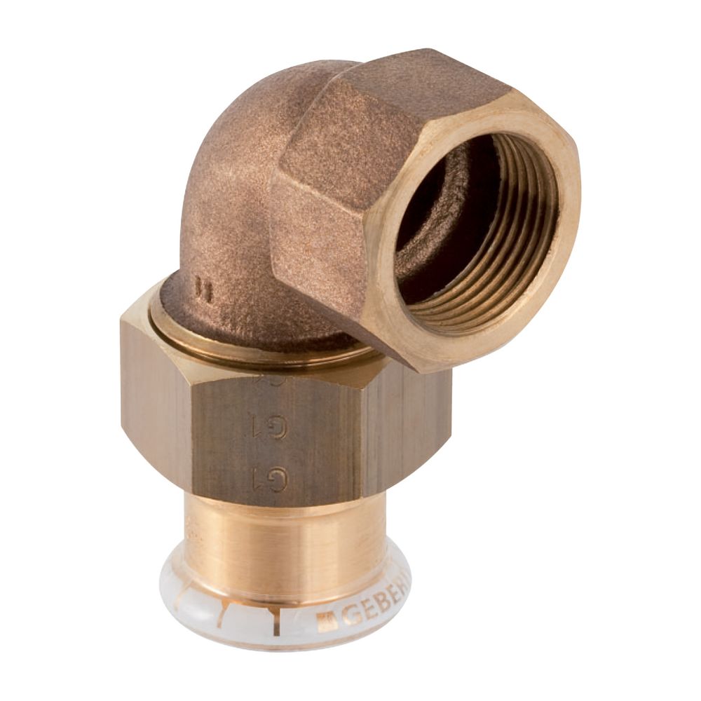 Geberit Mapress Kupfer Übergangs-Winkelverschraubung 90 Grad mit Innengewinde, d 54mm, R... GEBERIT-65388 4024723653882 (Abb. 2)