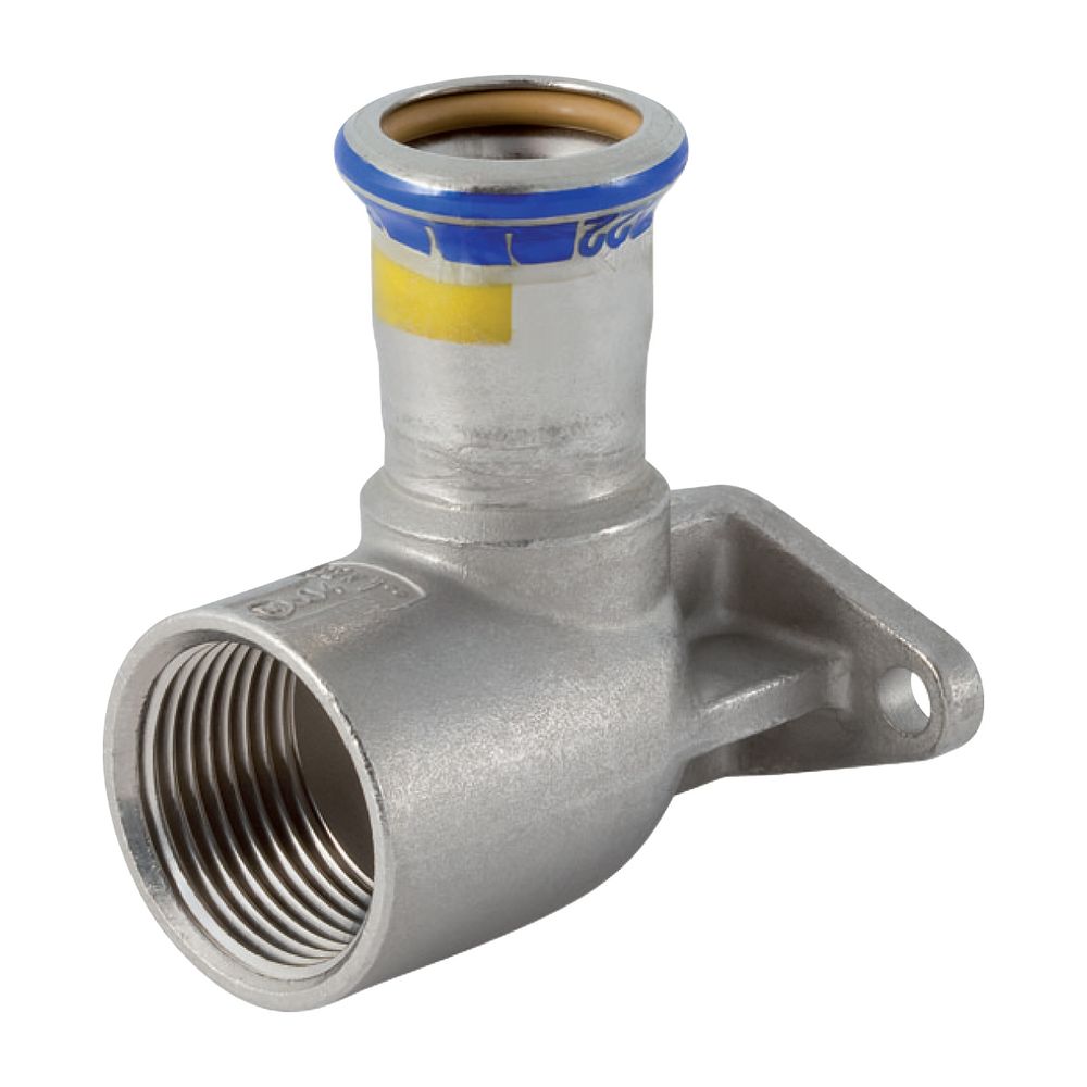 Geberit Mapress Edelstahl Anschlusswinkel 90 Grad abgesetzt, Lochkreis 50mm, Gas d 22mm,... GEBERIT-91097 4024723910978 (Abb. 2)