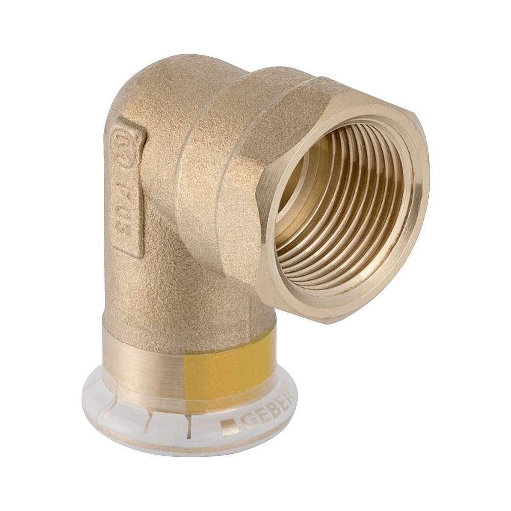 Geberit Mapress Kupfer Übergangswinkel 90 Grad mit Innengewinde Gas CW602N, d 22mm, Rp 3... GEBERIT-34727 4024723347279 (Abb. 1)