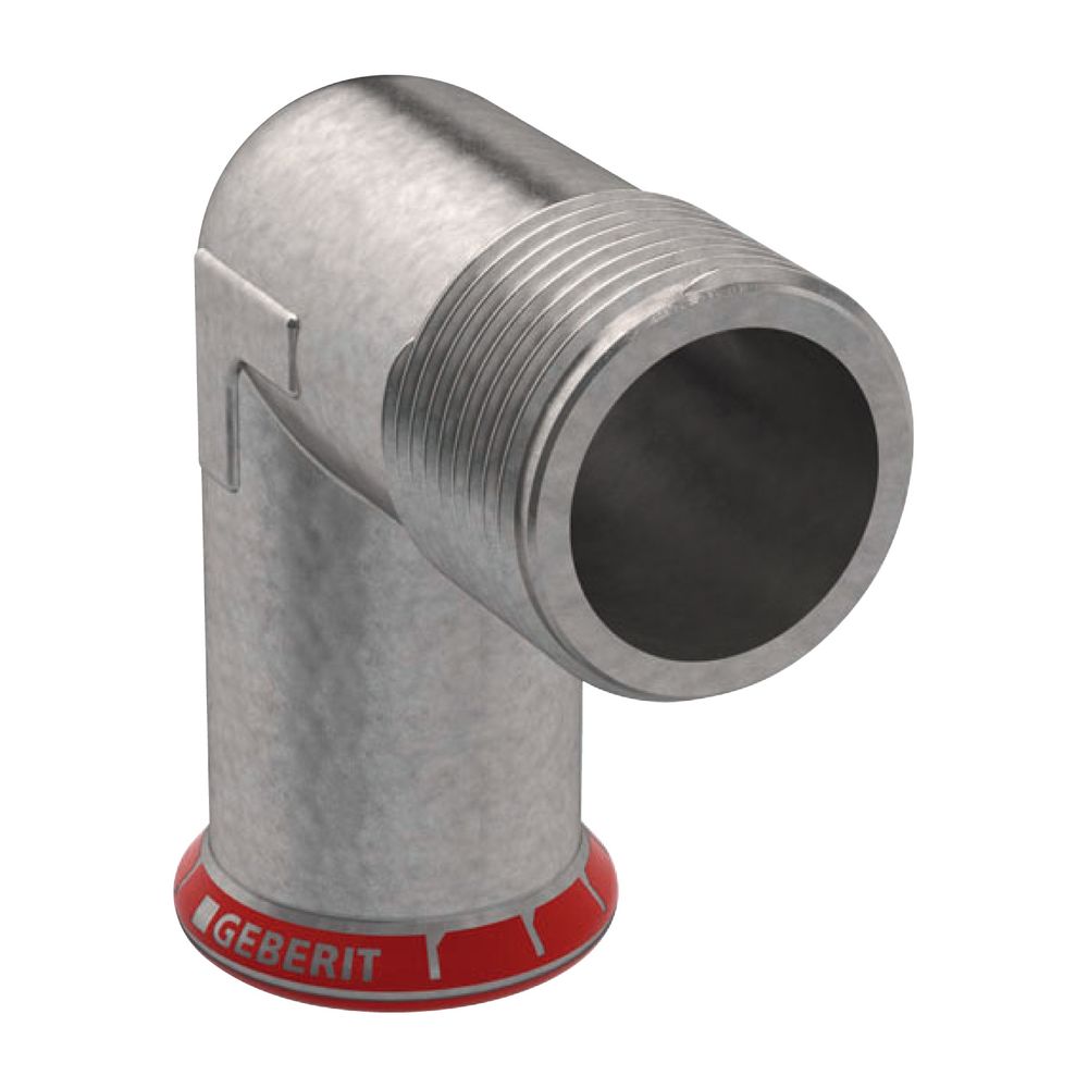 Geberit Mapress C-Stahl Übergangswinkel 90 Grad mit Außengewinde d 22mm, R 3/4″... GEBERIT-21618 4024723216186 (Abb. 2)