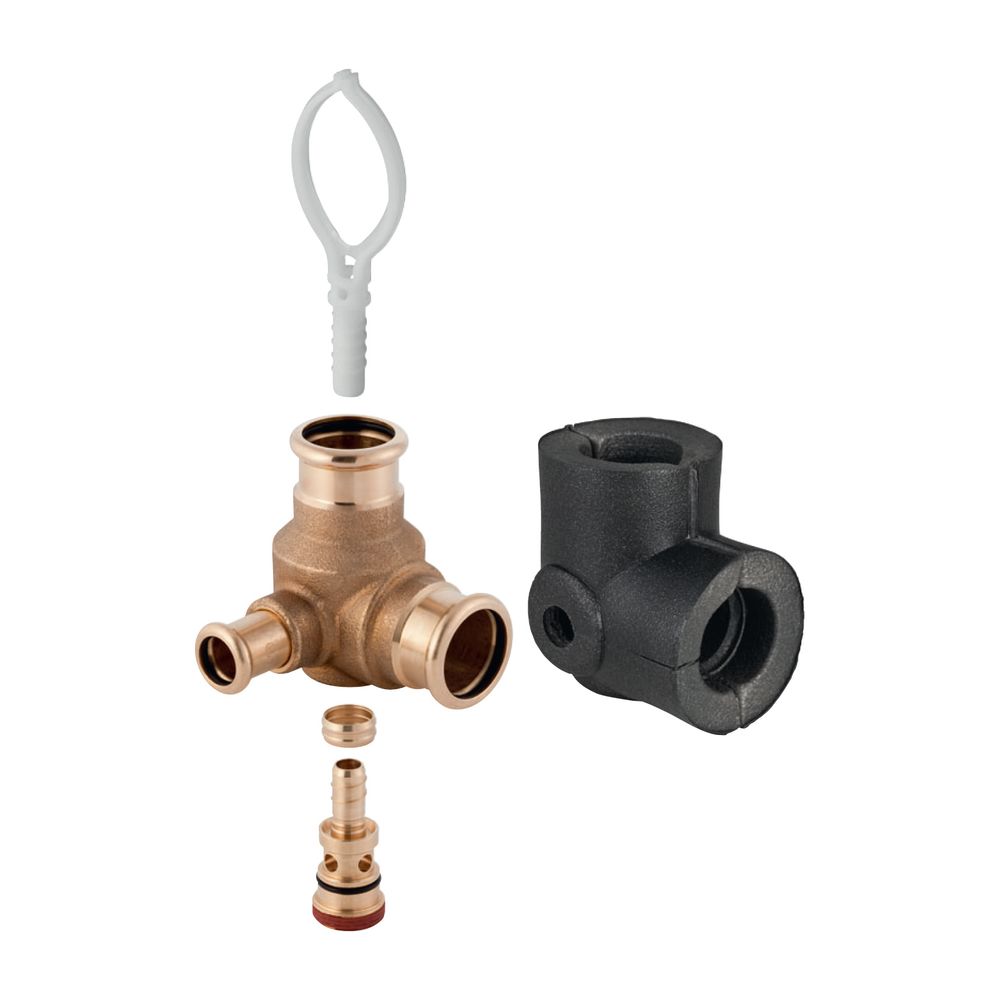 Geberit Mapress Anschlussset für innenliegende Zirkulation, d 35mm, d1 15mm, Rotguss ble... GEBERIT-61276 4024723612766 (Abb. 2)