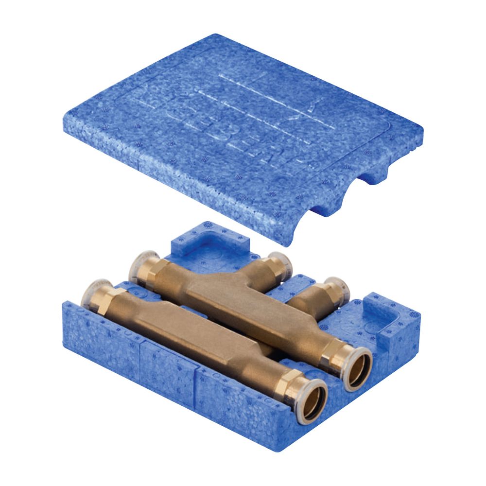 Geberit Mapress Kreuzungs-T-Stück mit Dämmbox CC752S, d 15mm, d1 15mm, d2 15mm... GEBERIT-63113 4024723631132 (Abb. 2)
