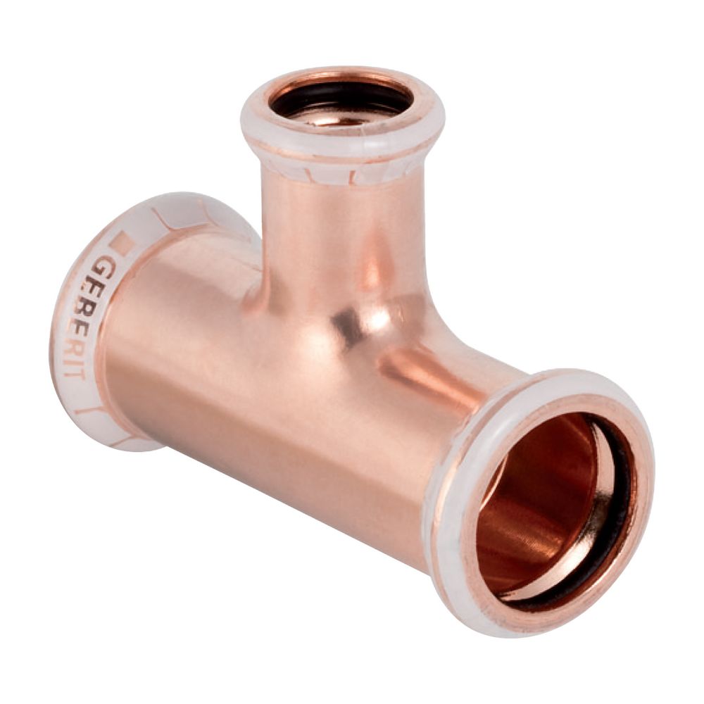 Geberit Mapress Kupfer T-Stück reduziert d 76,1mm, d1 42mm, d2 76,1mm... GEBERIT-61285 4024723612858 (Abb. 2)