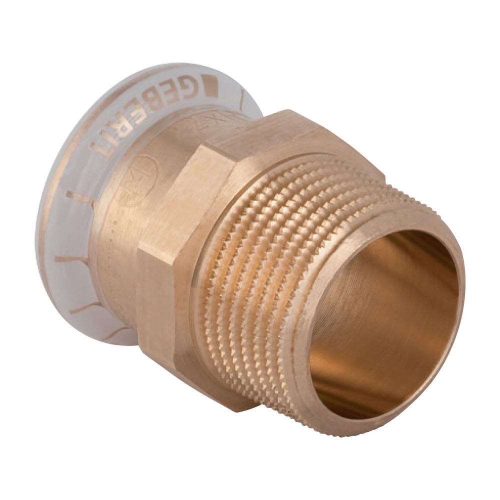 Geberit Mapress Kupfer Übergang mit Außengewinde, d 42mm, R 1 1/4″, Rotguss bleifrei... GEBERIT-61721 4024723617211 (Abb. 2)