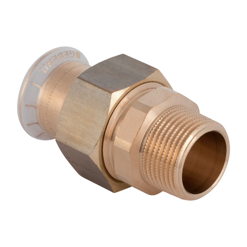 Geberit Mapress Kupfer Übergangsverschraubung mit Außengewinde, d 28mm, R 1″, Rotguss bl... GEBERIT-65535 4024723655350 (Abb. 2)
