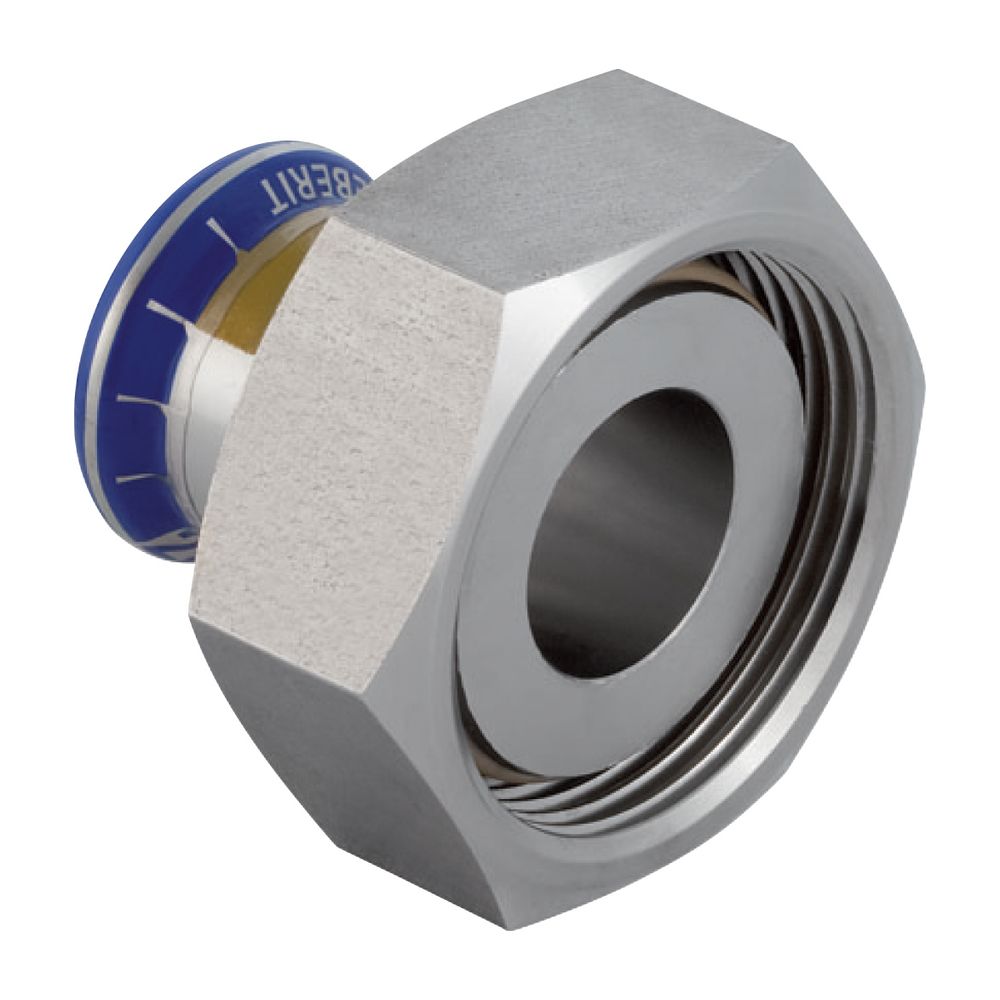 Geberit Mapress Edelstahl Übergang mit Überwurfmutter aus Chrom-Nickel-Stahl, Gas, d 22m... GEBERIT-34158 4024723341581 (Abb. 2)