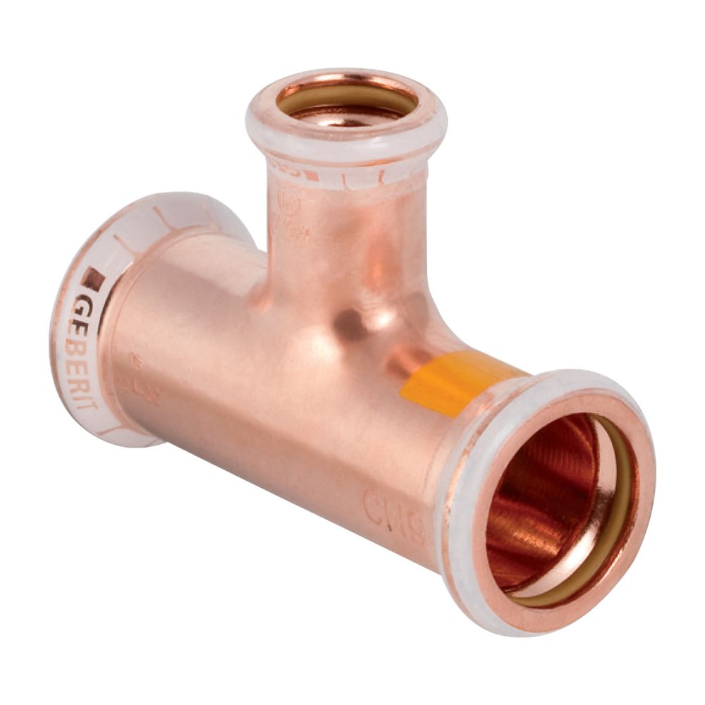 Geberit Mapress Kupfer T-Stück reduziert Gas d 54mm, d1 42mm, d2 54mm... GEBERIT-34551 4024723345510 (Abb. 2)