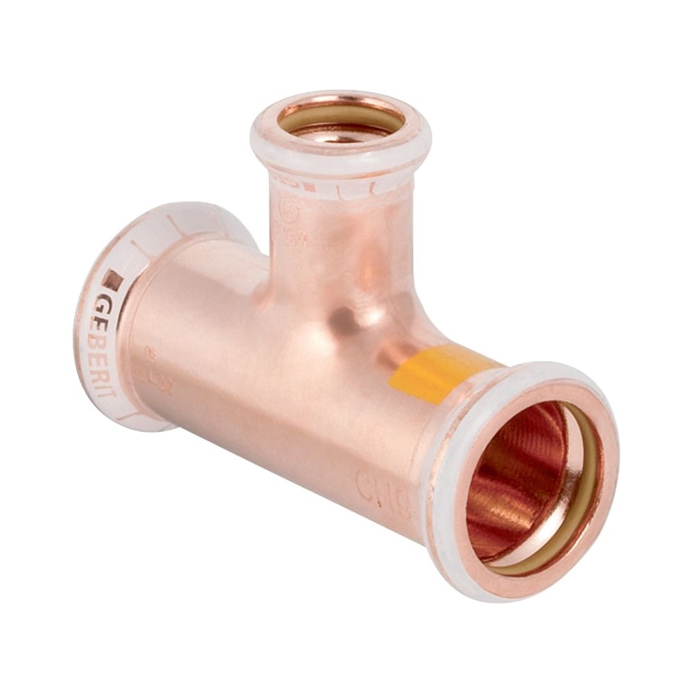 Geberit Mapress Kupfer T-Stück reduziert Gas d 54mm, d1 42mm, d2 54mm... GEBERIT-34551 4024723345510 (Abb. 1)