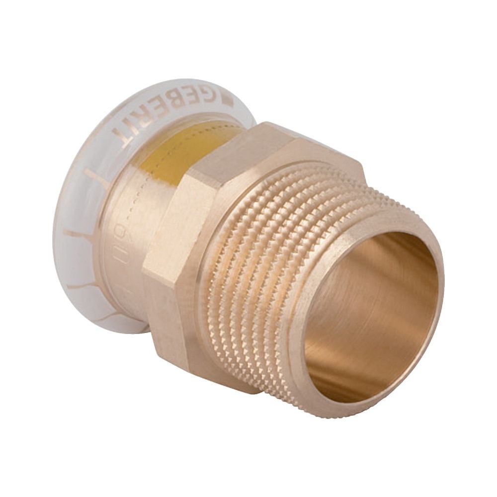 Geberit Mapress Kupfer Übergang mit Außengewinde Gas, d 15mm, R 3/4″, Rotguss bleifrei... GEBERIT-34675 4024723346753 (Abb. 1)