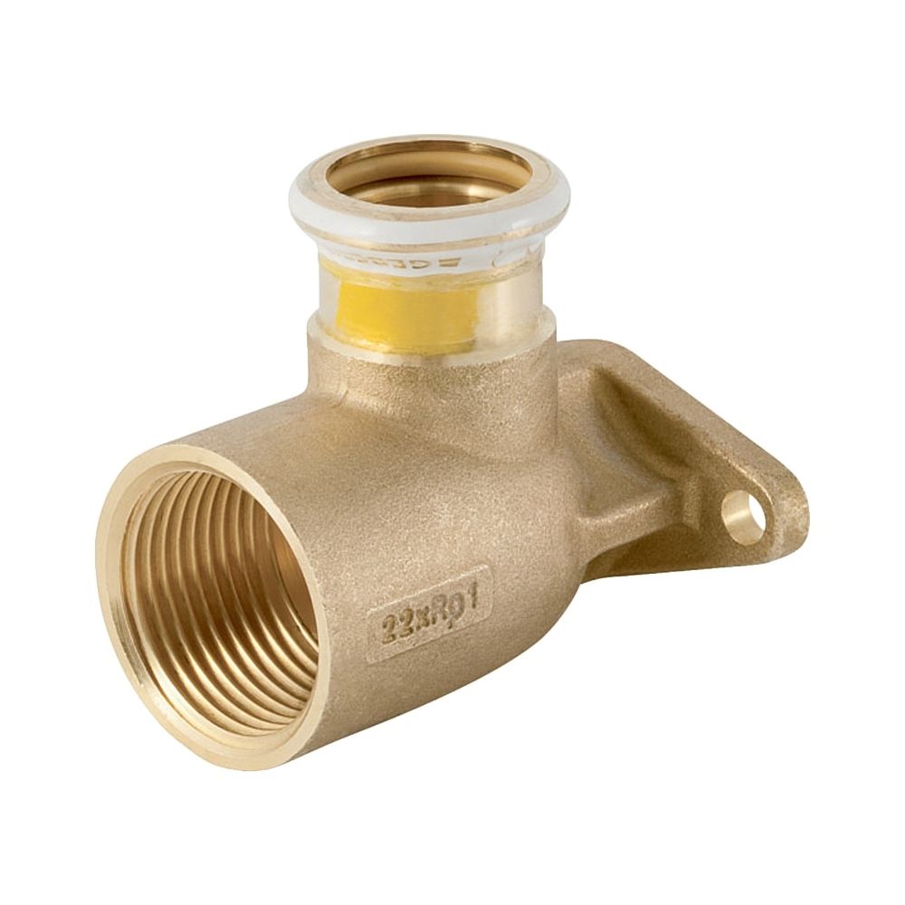 Geberit Mapress Kupfer Anschlusswinkel 90 Grad abgesetzt, Lochkreis 50mm, Gas d 28mm, Rp... GEBERIT-91104 4024723911043 (Abb. 1)