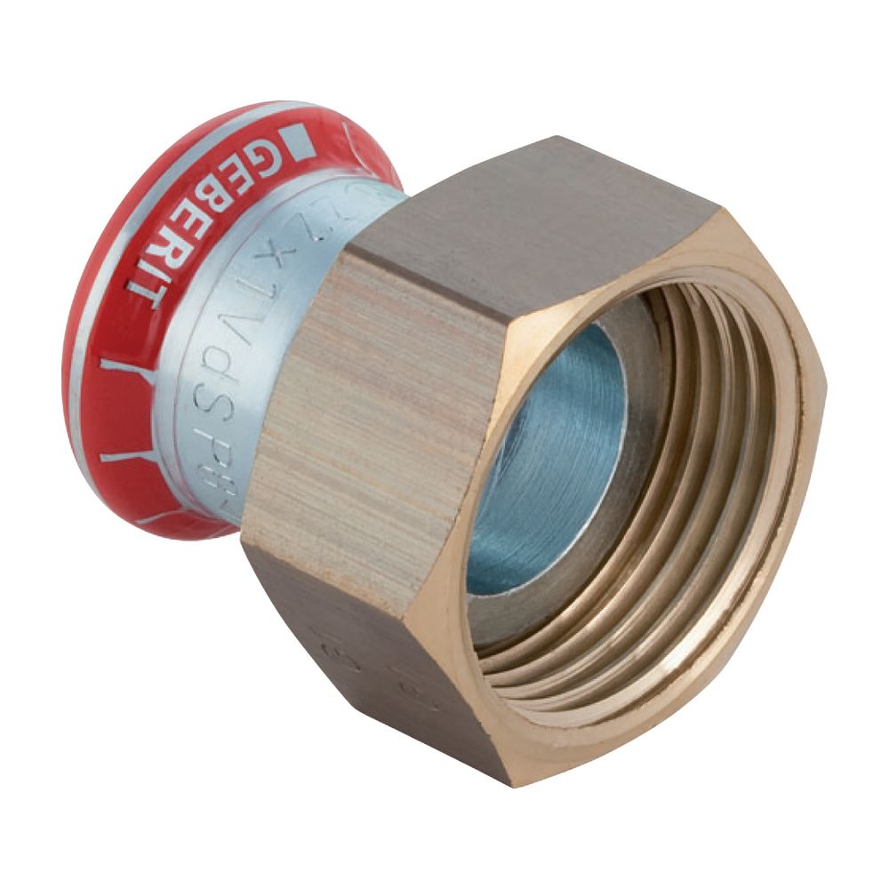 Geberit Mapress C-Stahl Übergang mit Überwurfmutter d 28mm, di 32mm, G 1 1/2″... GEBERIT-25050 4024723250500 (Abb. 2)