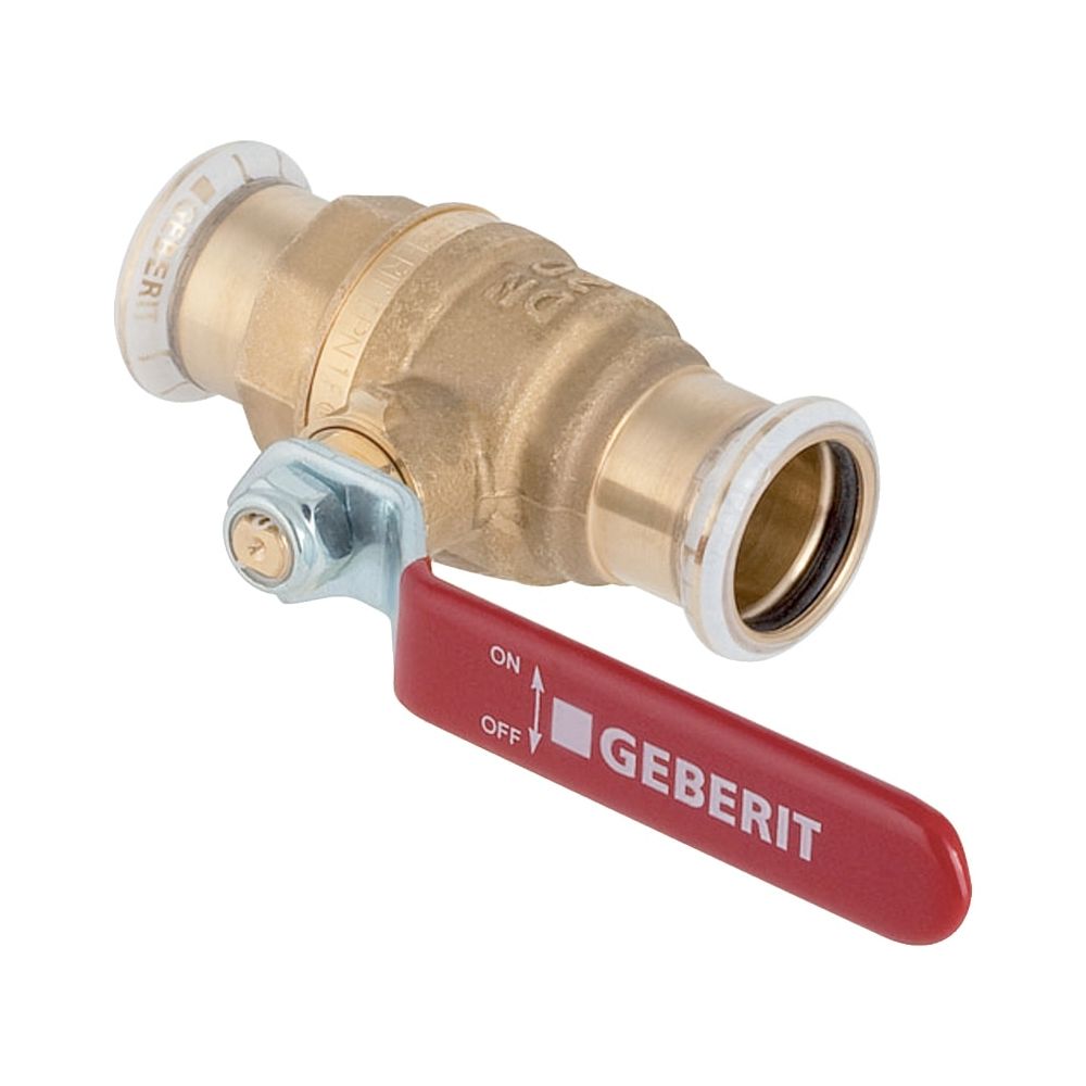 Geberit Mapress Kugelhahn NPW mit Betätigungshebel Außendurchmesser 18mm, 16 bar... GEBERIT-94923 4024723949237 (Abb. 1)