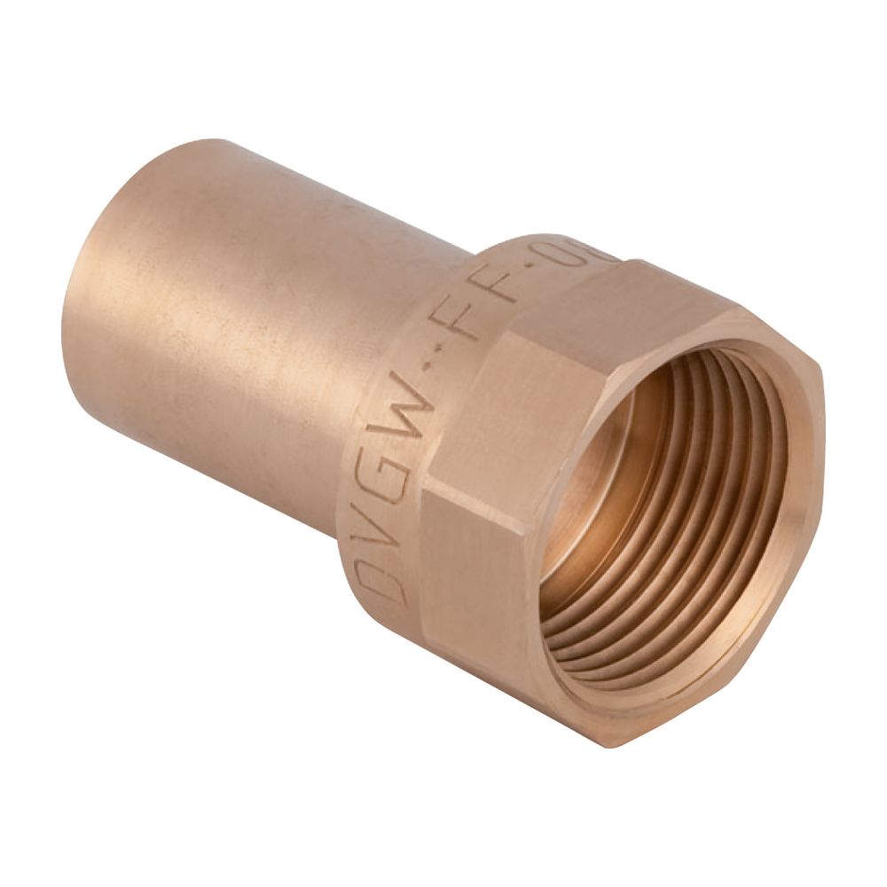 Geberit Mapress Kupfer Übergang mit Innengewinde, Einschubende, d 22mm, Rp 1/2″, Rotguss... GEBERIT-63561 4024723635611 (Abb. 2)