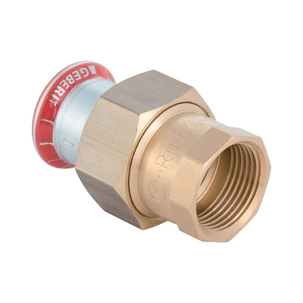Geberit Mapress C-Stahl Übergangsverschraubung mit Innengewinde d 22mm, Rp 3/4″... GEBERIT-25304 4024723253044 (Abb. 1)