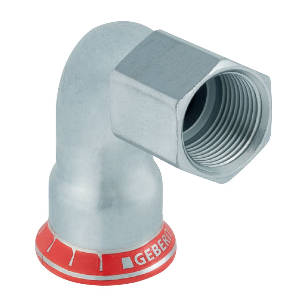 Geberit Mapress C-Stahl Übergangswinkel 90 Grad mit Innengewinde Außendurchmesser 22mm... GEBERIT-21659 4024723216599 (Abb. 2)