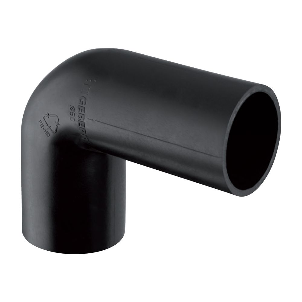 Geberit PE Anschlussbogen 90 Grad für Manschette Außendurchmesser 50mm... GEBERIT-361080161 4025416022428 (Abb. 2)