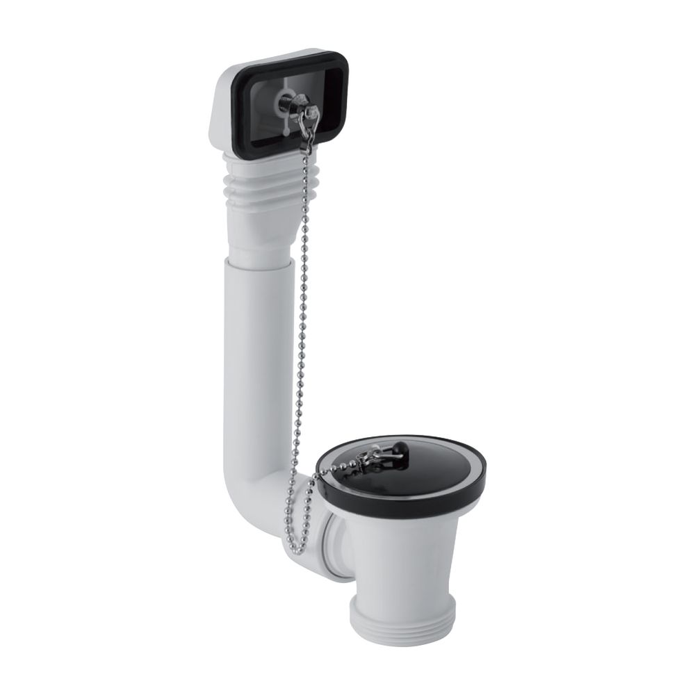 Geberit Spülbeckenanschluss mit Überlauf, Ventilstopfen, Alpinweiß... GEBERIT-152730111 4025416021384 (Abb. 2)