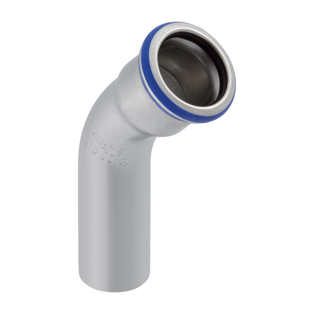Geberit Mapress Edelstahl Bogen mit Einschubende 45 Grad, Außendurchmesser 35mm... GEBERIT-32706 4024723327066 (Abb. 2)