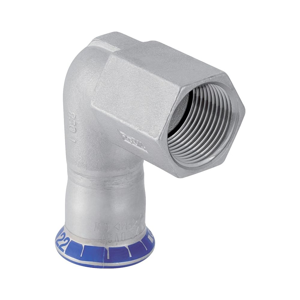 Geberit Mapress Edelstahl Übergangswinkel 90 Grad mit Innengewinde d 35mm, Rp 1 1/4″, L1... GEBERIT-33807 4024723338079 (Abb. 1)